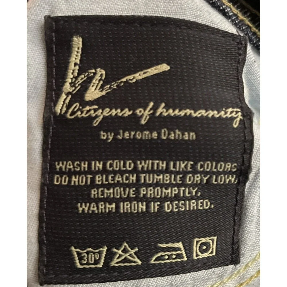 Citizens of Humanity Bootcut Jeans Womens Sz. 28 Blue Dark Low Rise 31 in. Waist - Picture 5 of 9